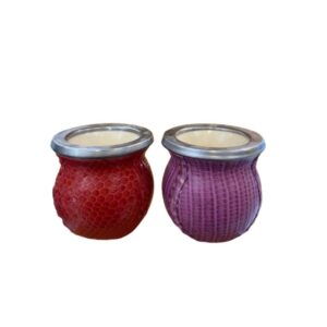 Mate de cerámica forrado